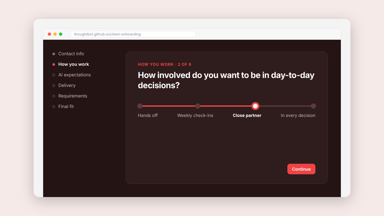 Illustration of Client Onboarding in use