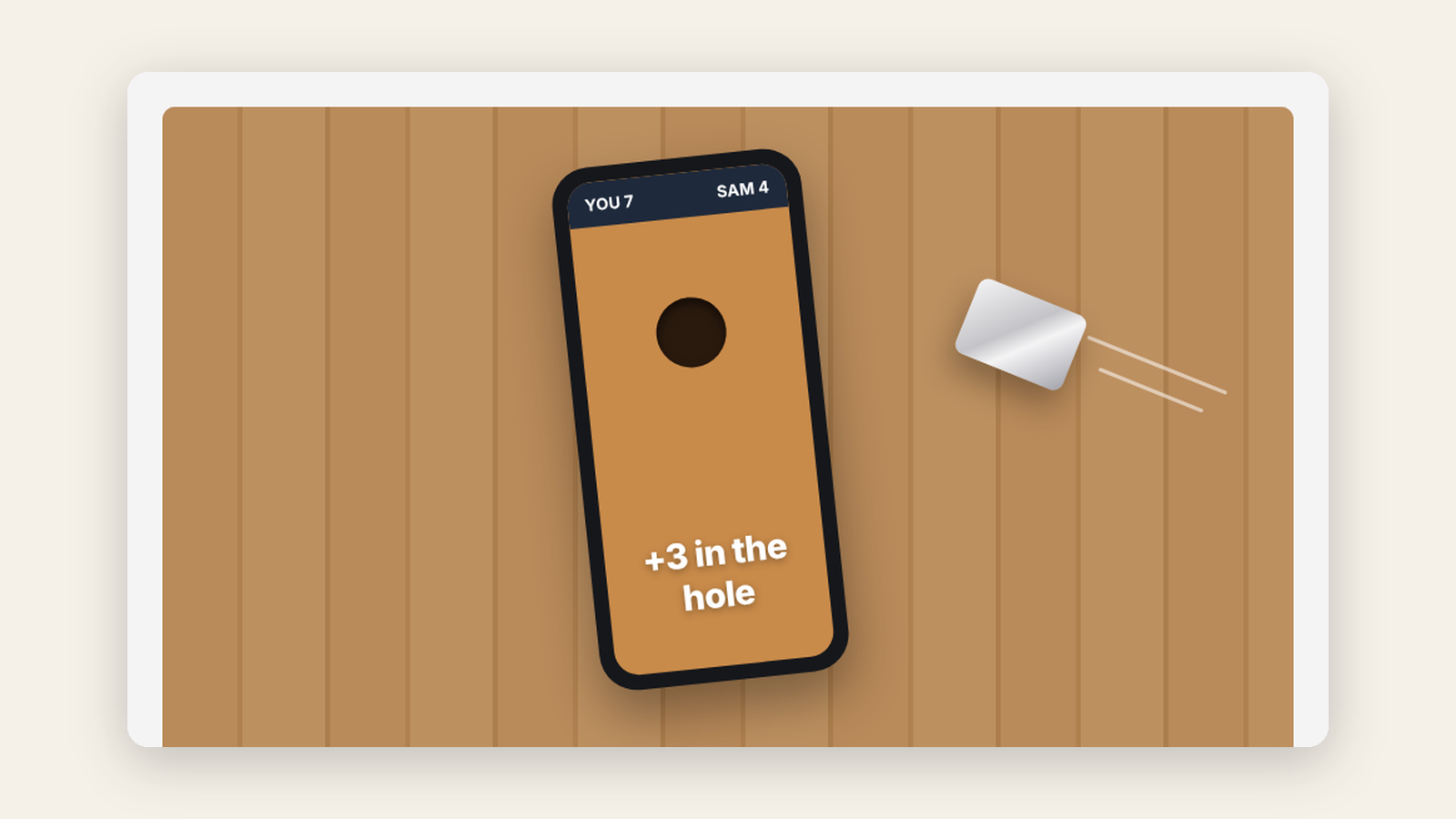 Illustration of Pocket Cornhole in use
